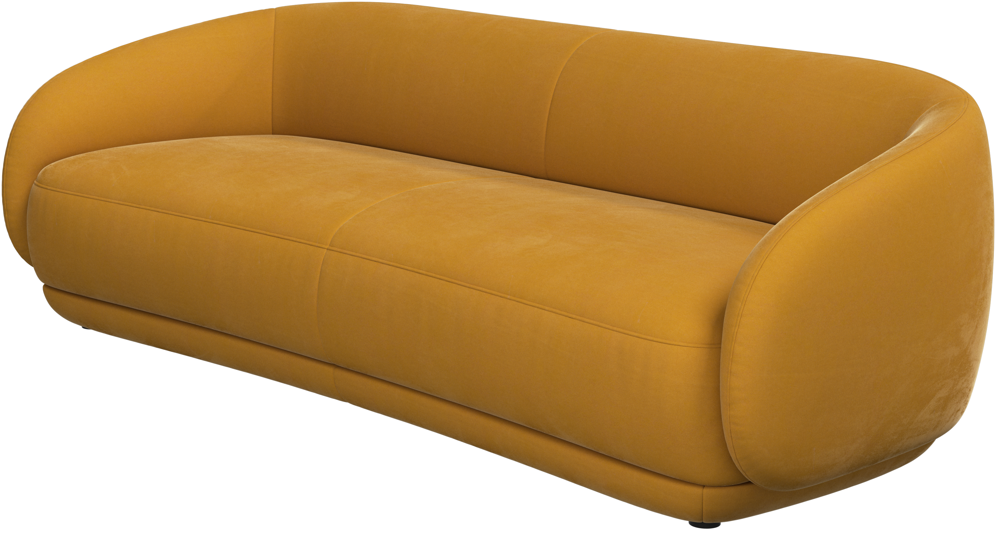 ボーコンセプトマスタード色 3人掛けソファ